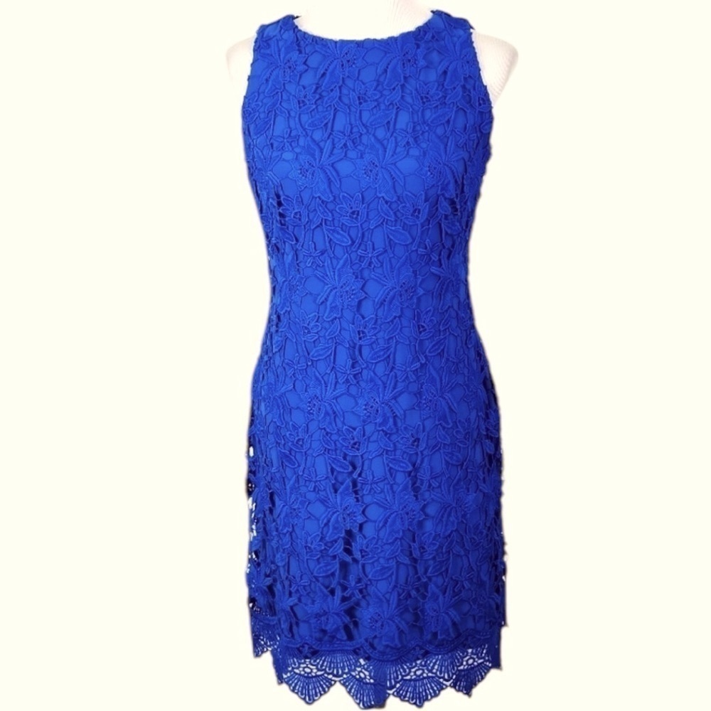 NWT Ralph Lauren Cobalt‎ Blue Lace Dress